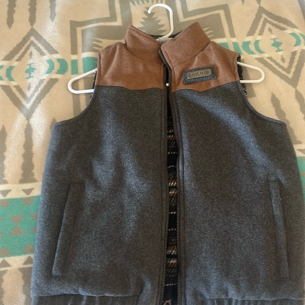 Boys wool Cinch vest L